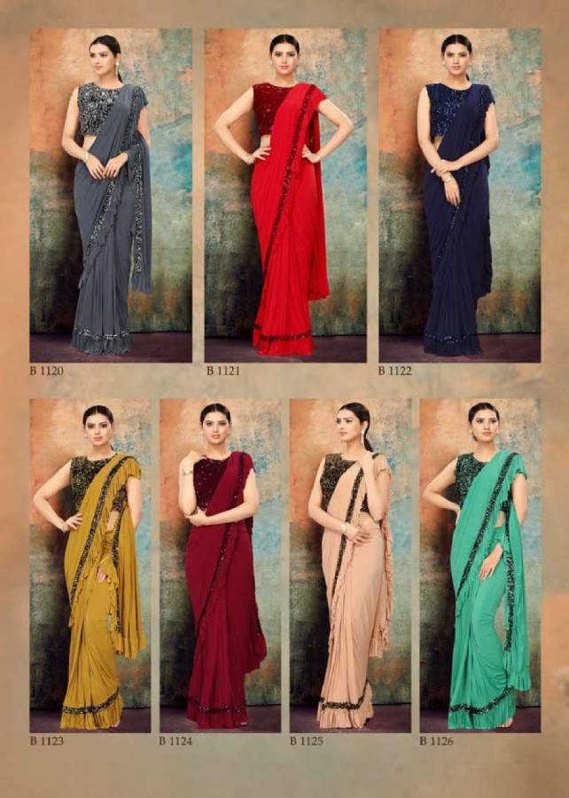 Shiya Designer Ready To Wear Party Wear Saree Collection